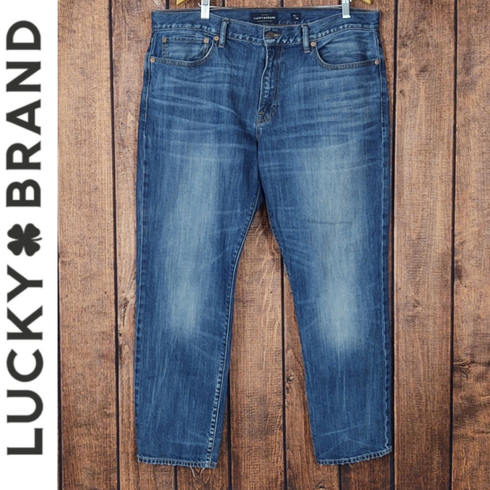 40x30 Vintage Slim Stretch Light Distressed Men's Jeans